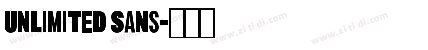 Unlimited Sans字体转换